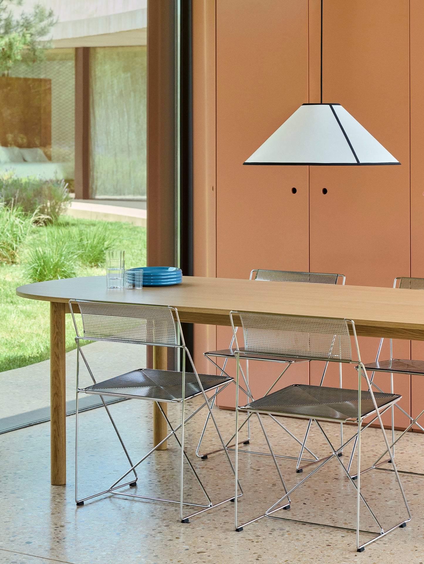 Annex Table Oblong by HAY - Oak Veneer Tabletop / Solid Oak Legs