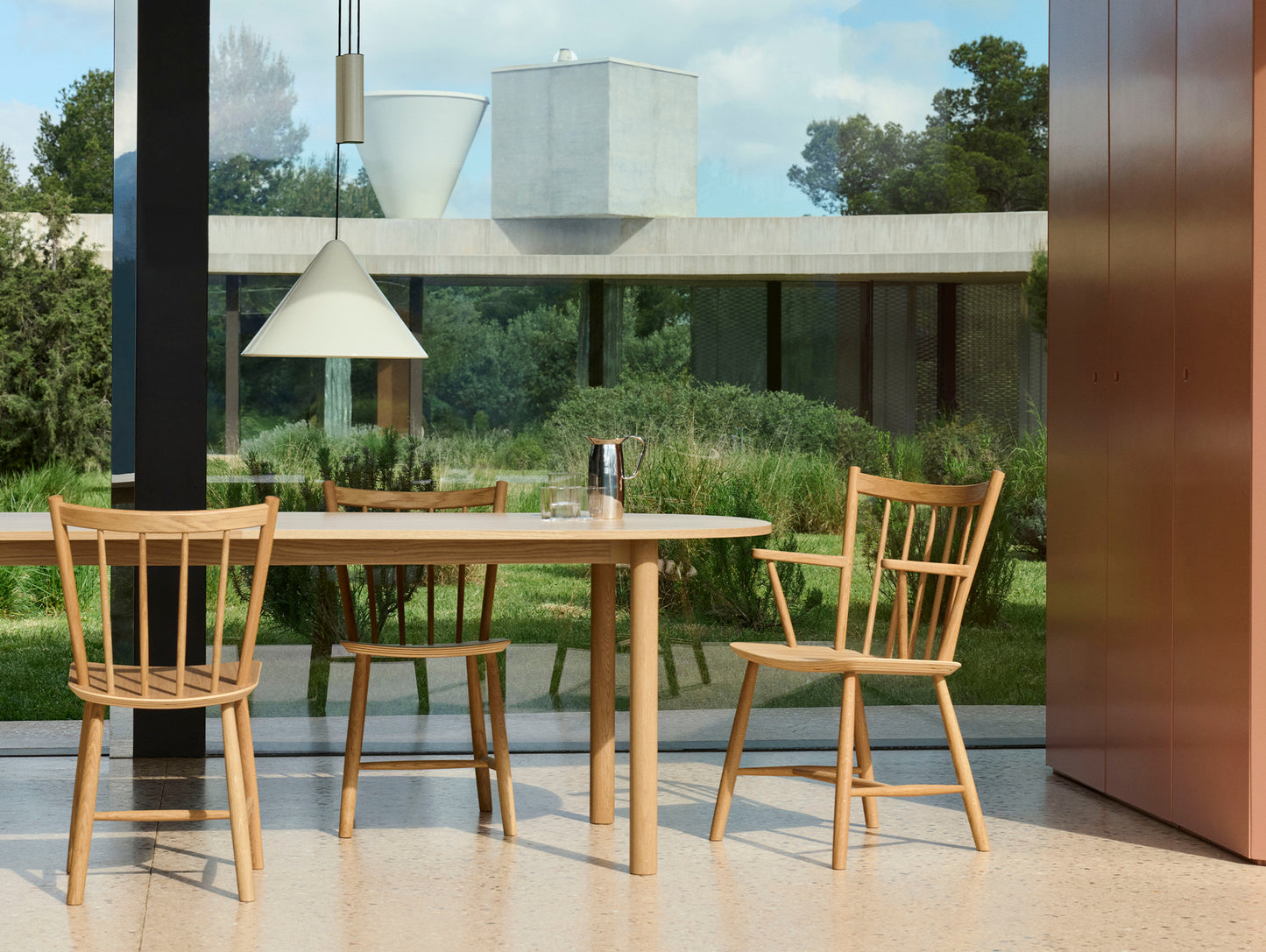 Annex Table Oblong by HAY - Oak Veneer Tabletop / Solid Oak Legs