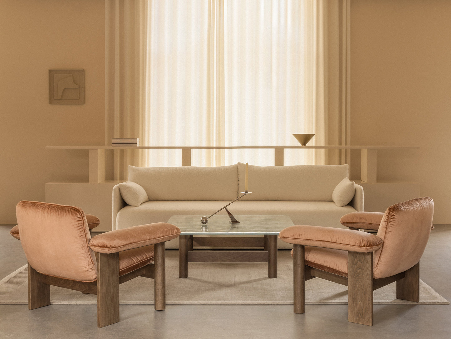 Brasilia Lounge Table by Audo Copenhagen - Dark Stained Oak