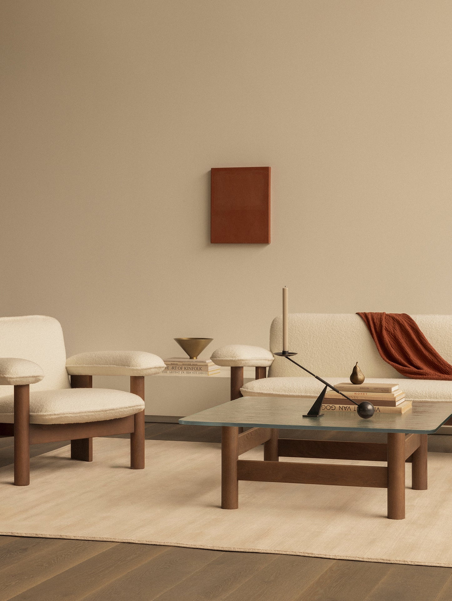 Brasilia Lounge Table by Audo Copenhagen - Dark Stained Oak