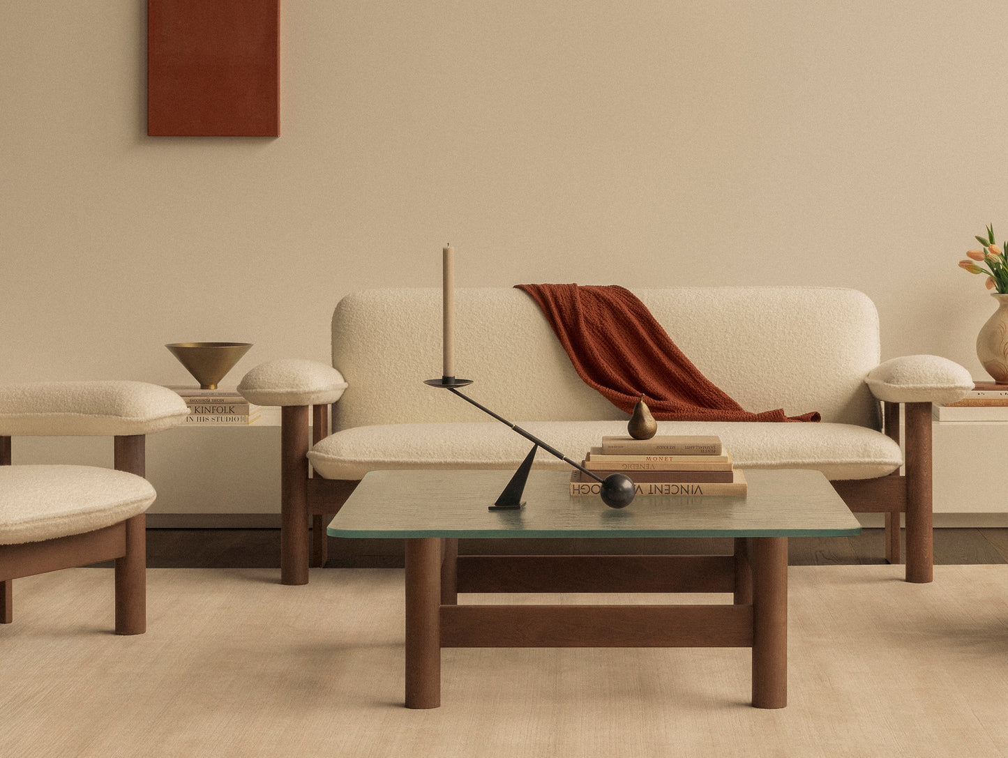 Brasilia Lounge Table by Audo Copenhagen - Dark Stained Oak