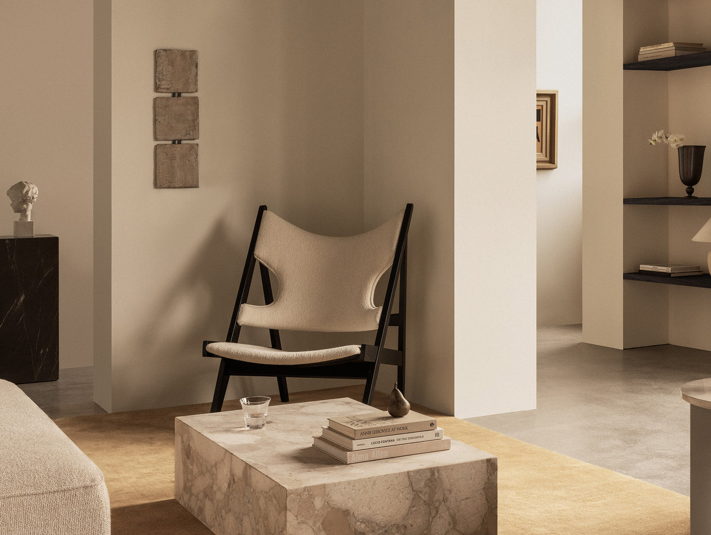 Marble Plinth Low by Audo Copenhagen - Sand Kunis Breccia Marble
