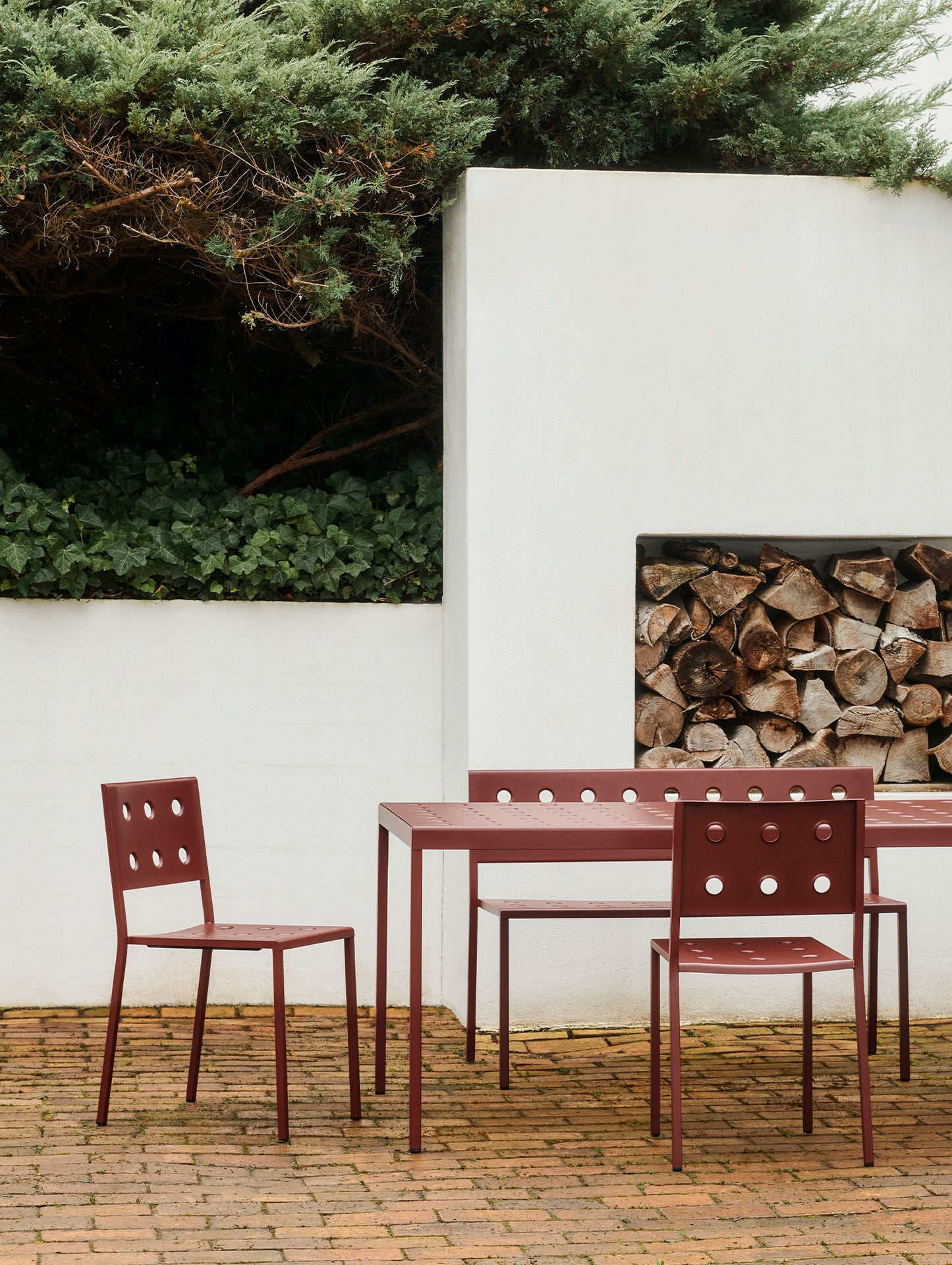 Balcony Dining Chair by HAY - Iron Red