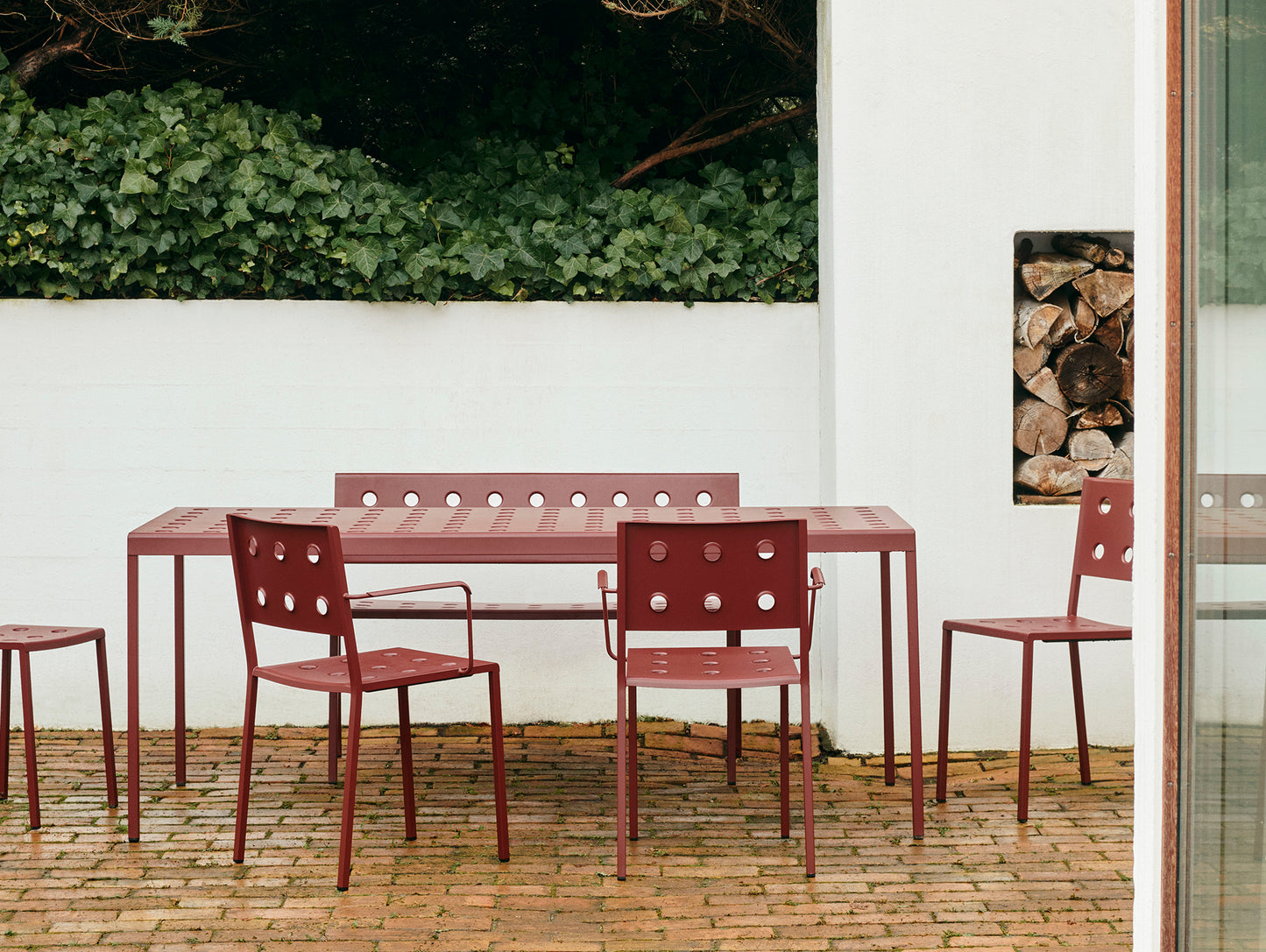 Balcony Dining Chair by HAY - Iron Red