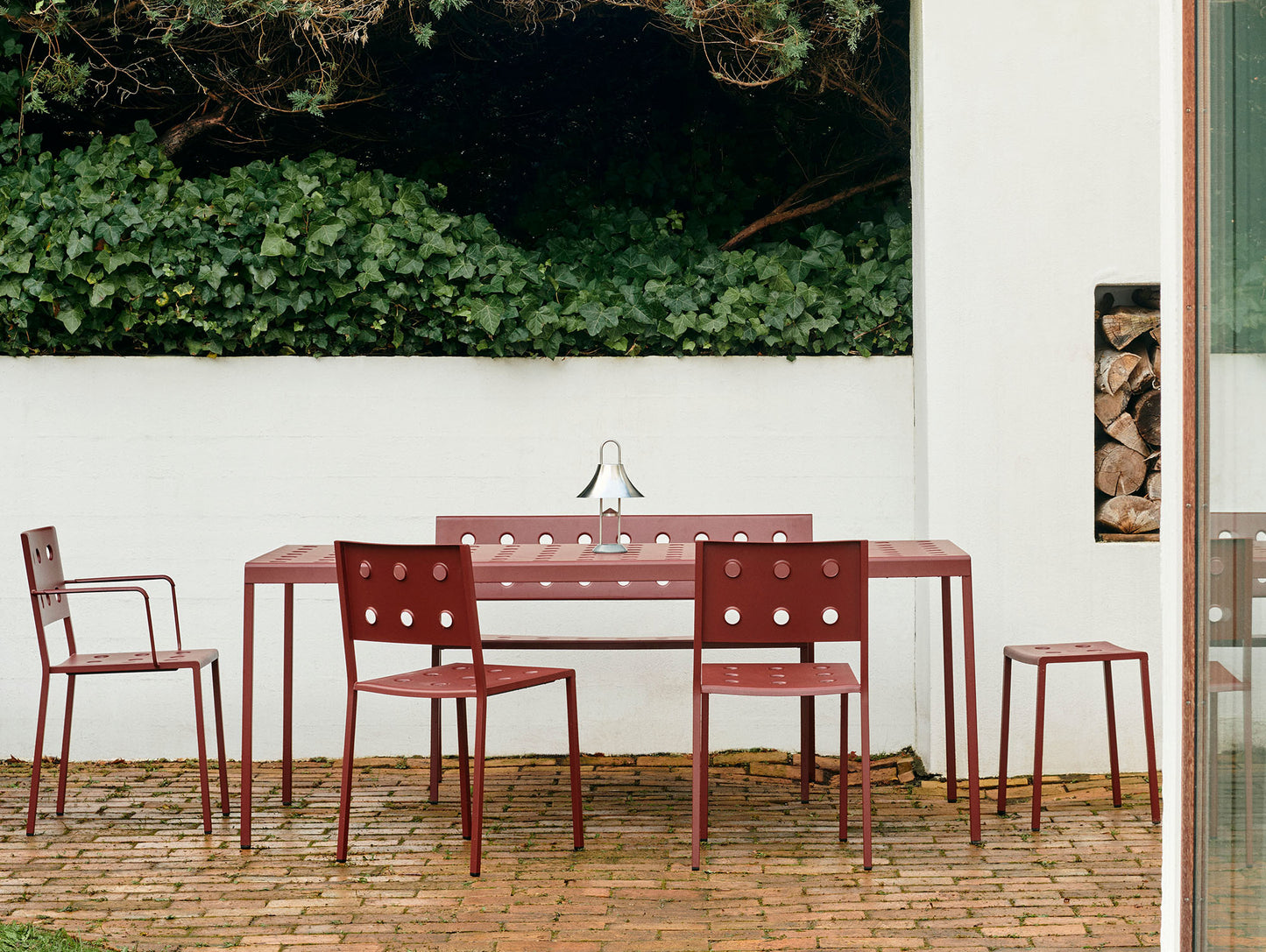 Balcony Dining Chair by HAY - Iron Red