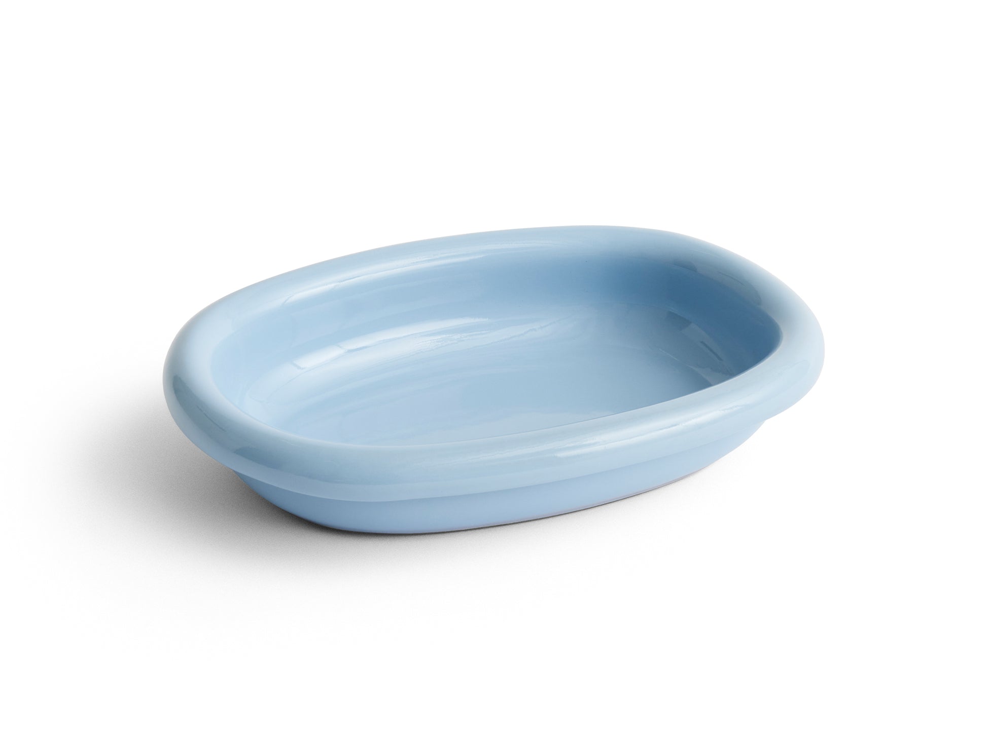 Barro Oval Dish by HAY - Small / Light Blue