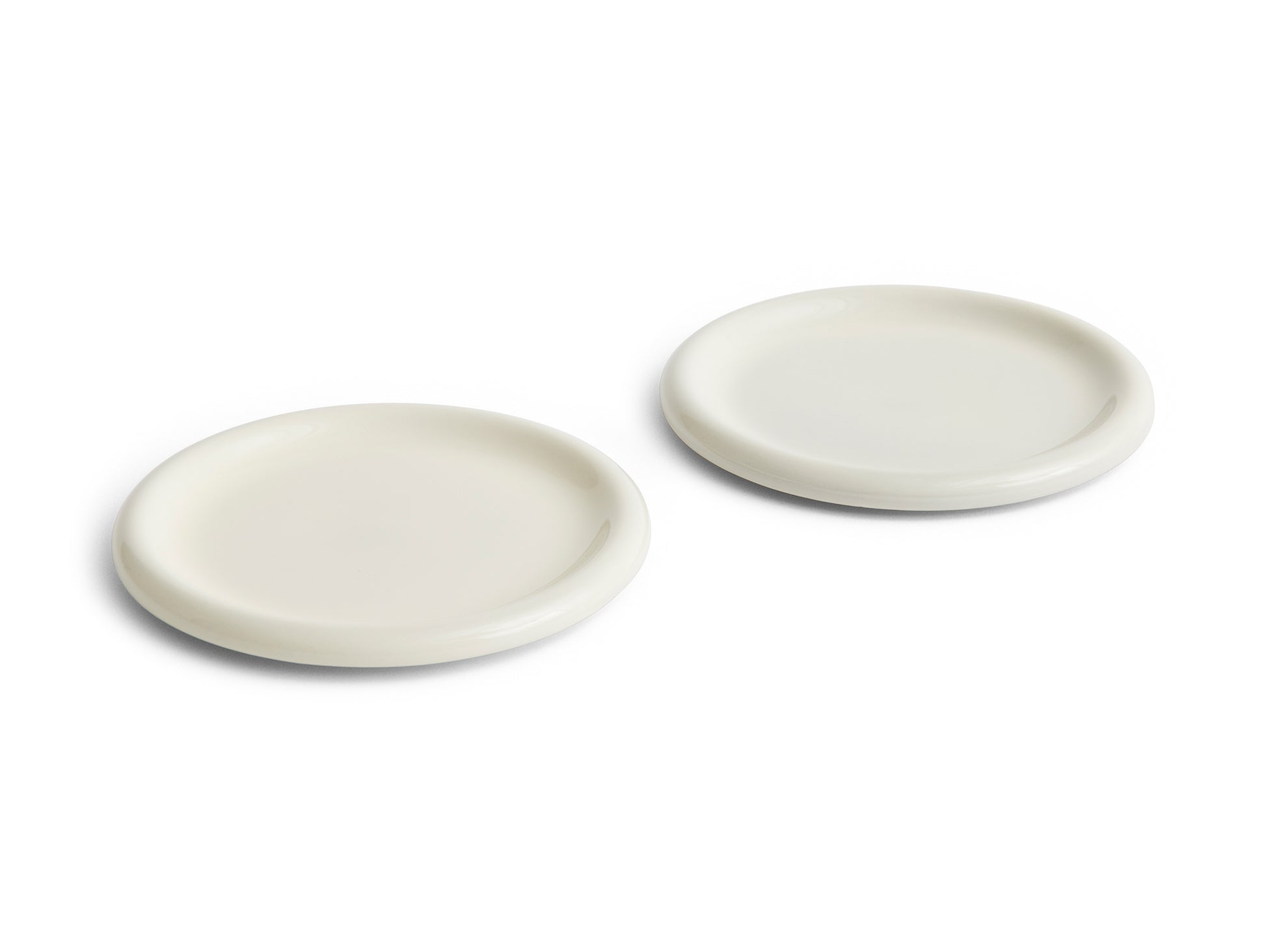 Barro Plate - Set of 2 by HAY - D 24 cm / Off White