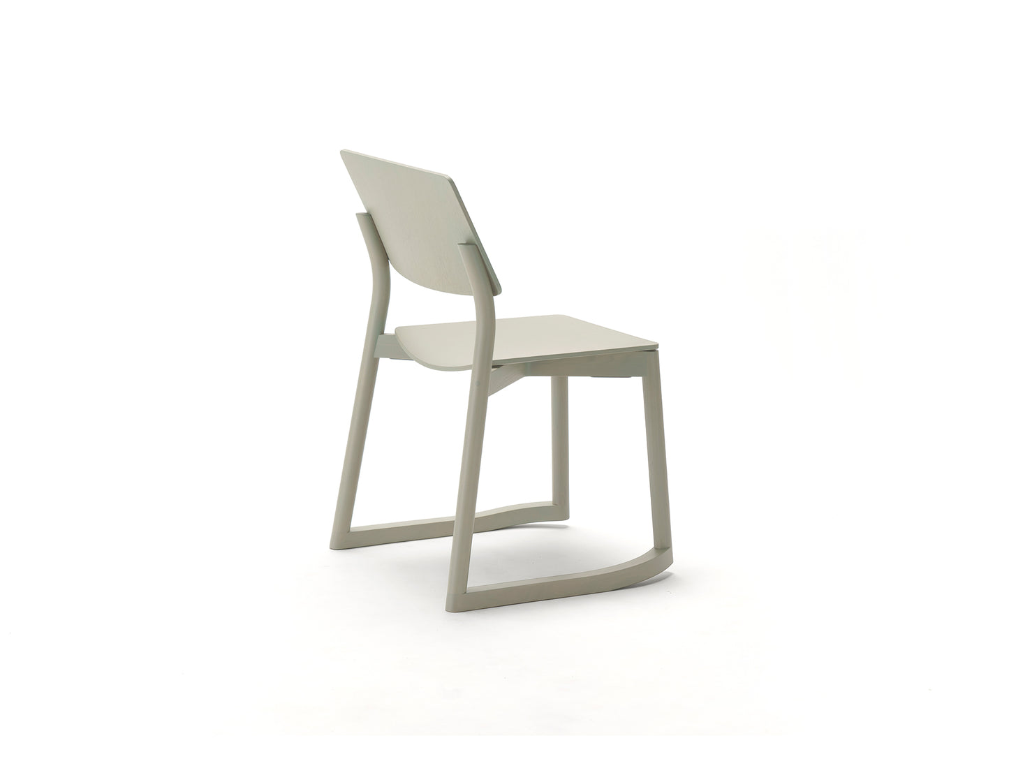 Panorama Chair with Runners by Karimoku New Standard - Grain Green Lacquered Oak