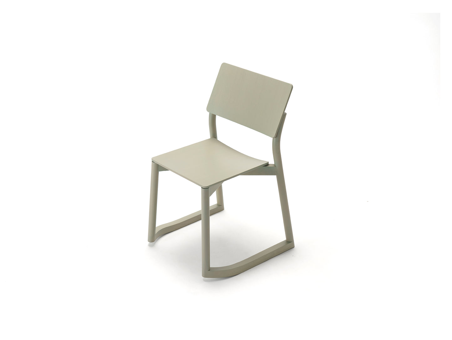 Panorama Chair with Runners by Karimoku New Standard - Grain Green Lacquered Oak