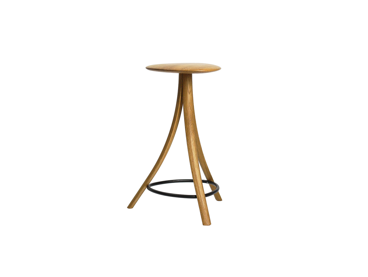 Clover Stool by Ro Collection - Oiled Oak