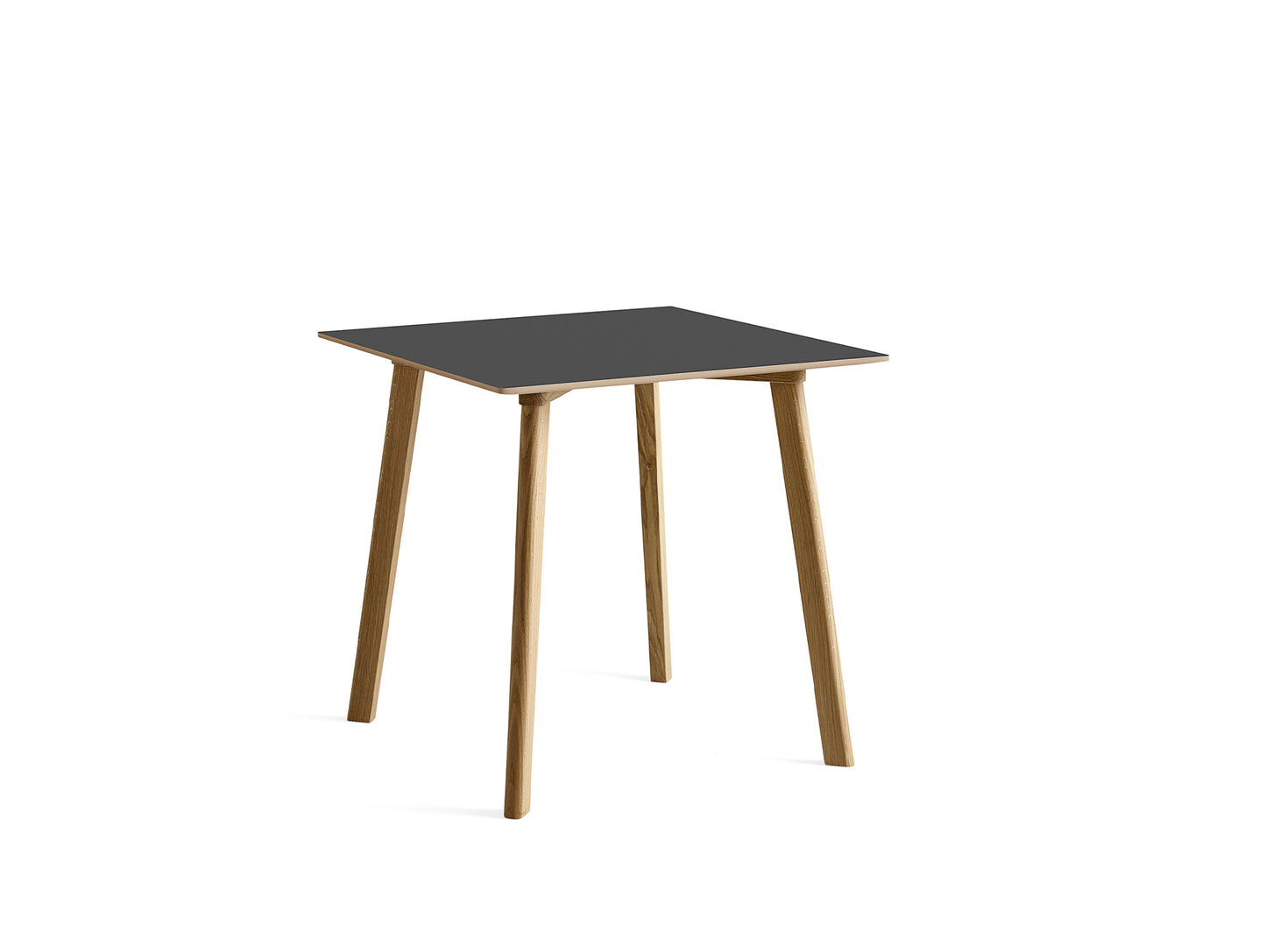 Copenhague Deux Table CPH 210 by HAY - 75x75 cm / Lacquered Oak (Water-Based) / Stone Grey Laminate