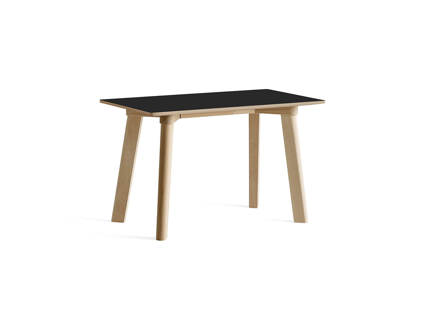 Copenhague Deux Bench CPH215 by HAY - L75 cm / Untreated Beech Base / Ink Black Laminate