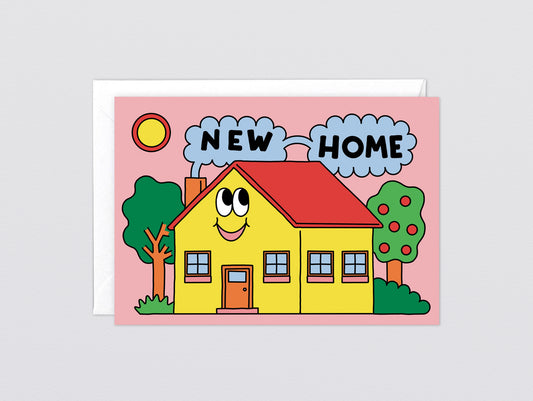 'New Home Happy House' Greetings Card by Wrap
