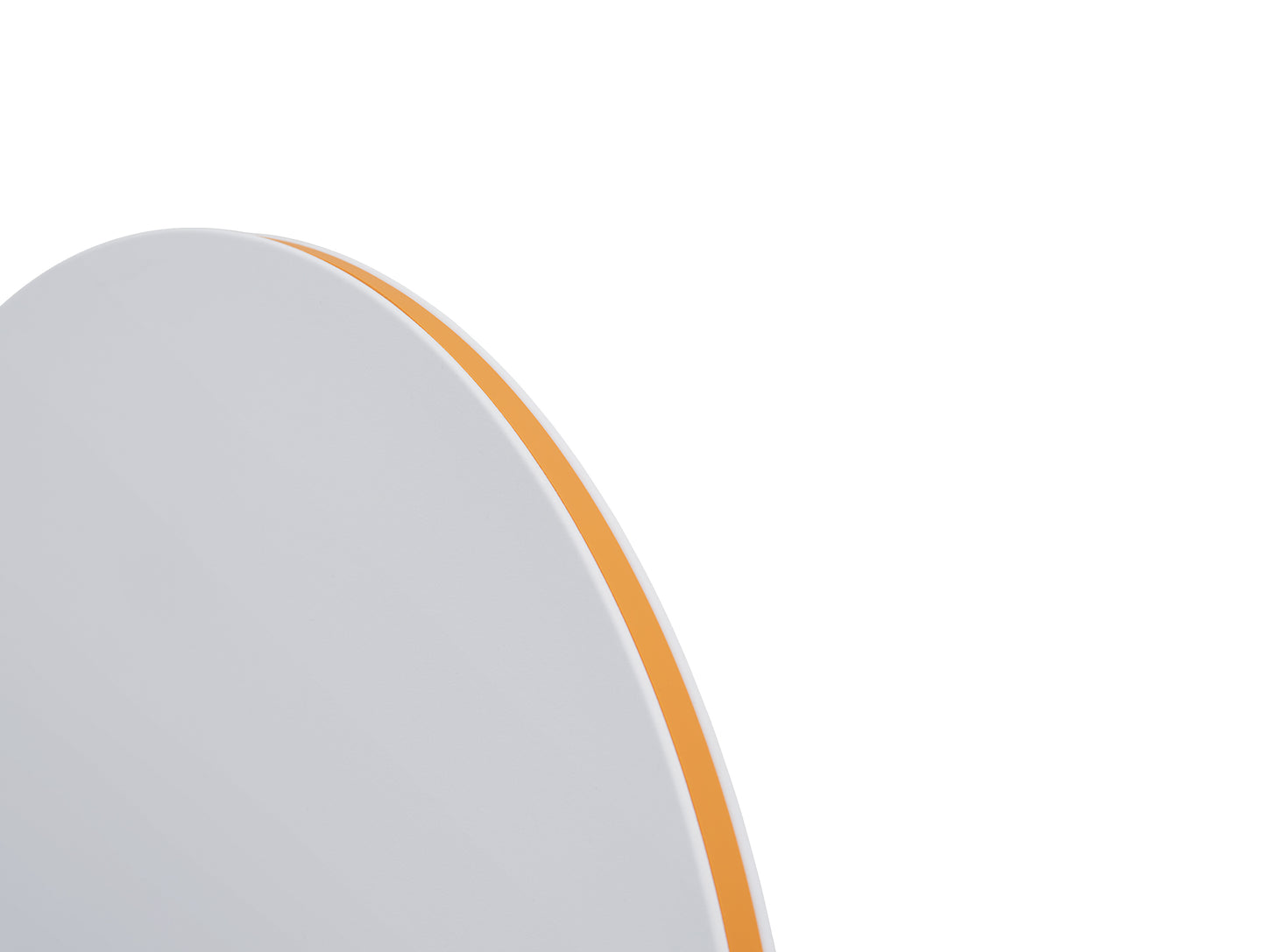 Calm Wall Lamp by Muuto - White Shade / Orange Edge