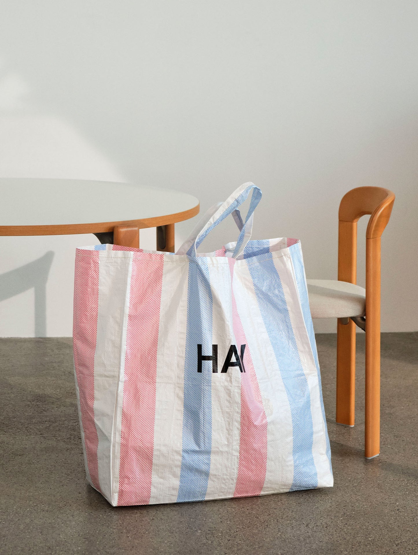 Rey Chair Upholstered by HAY - Golden Lacquered Beech / Steelcut Trio 213