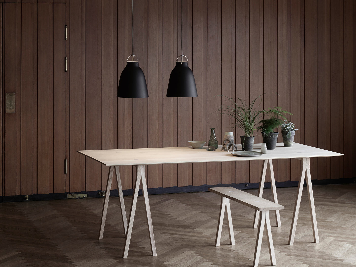 Caravaggio Pendant Light by Fritz Hansen - P2 / Matt Black Aluminium