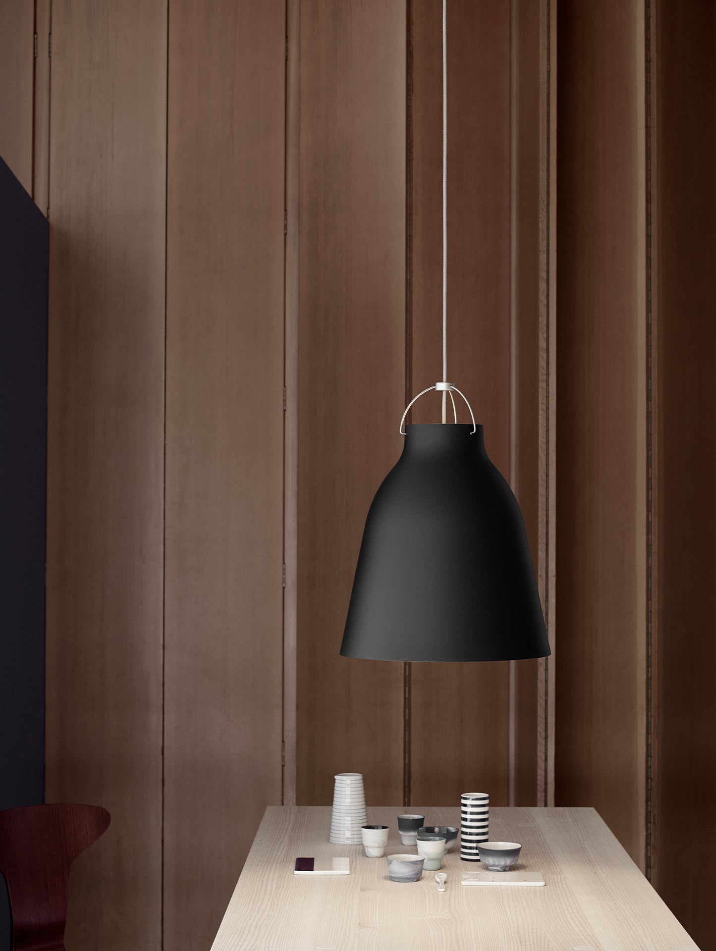 Caravaggio Pendant Light by Fritz Hansen - P3 / Matt Black Aluminium