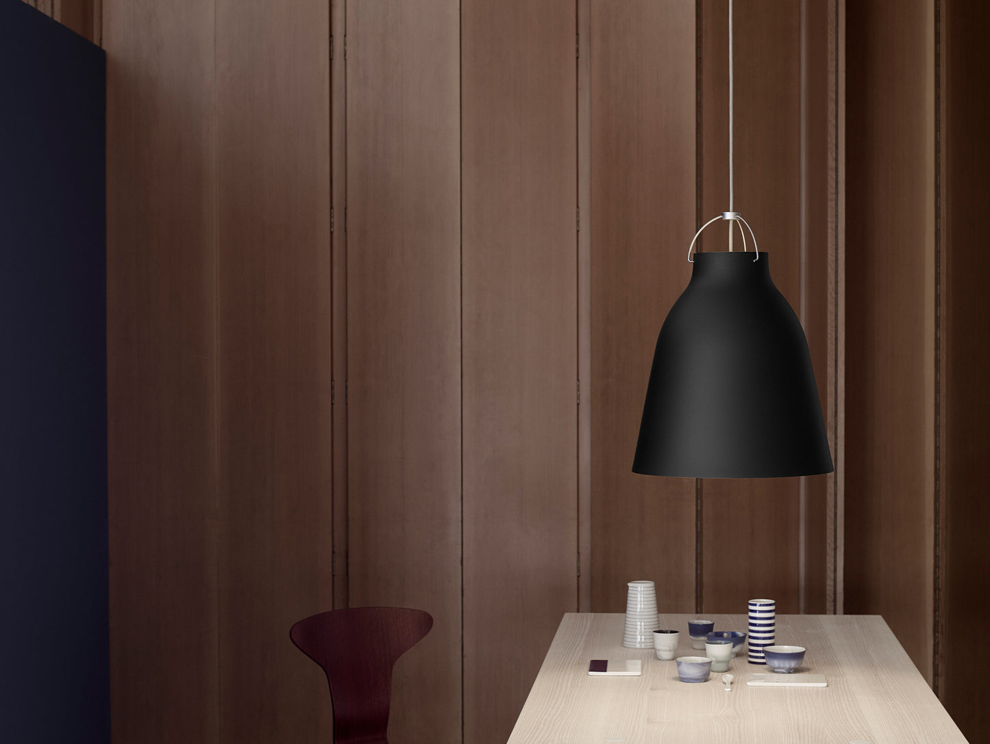 Caravaggio Pendant Light by Fritz Hansen - P3 / Matt Black Aluminium