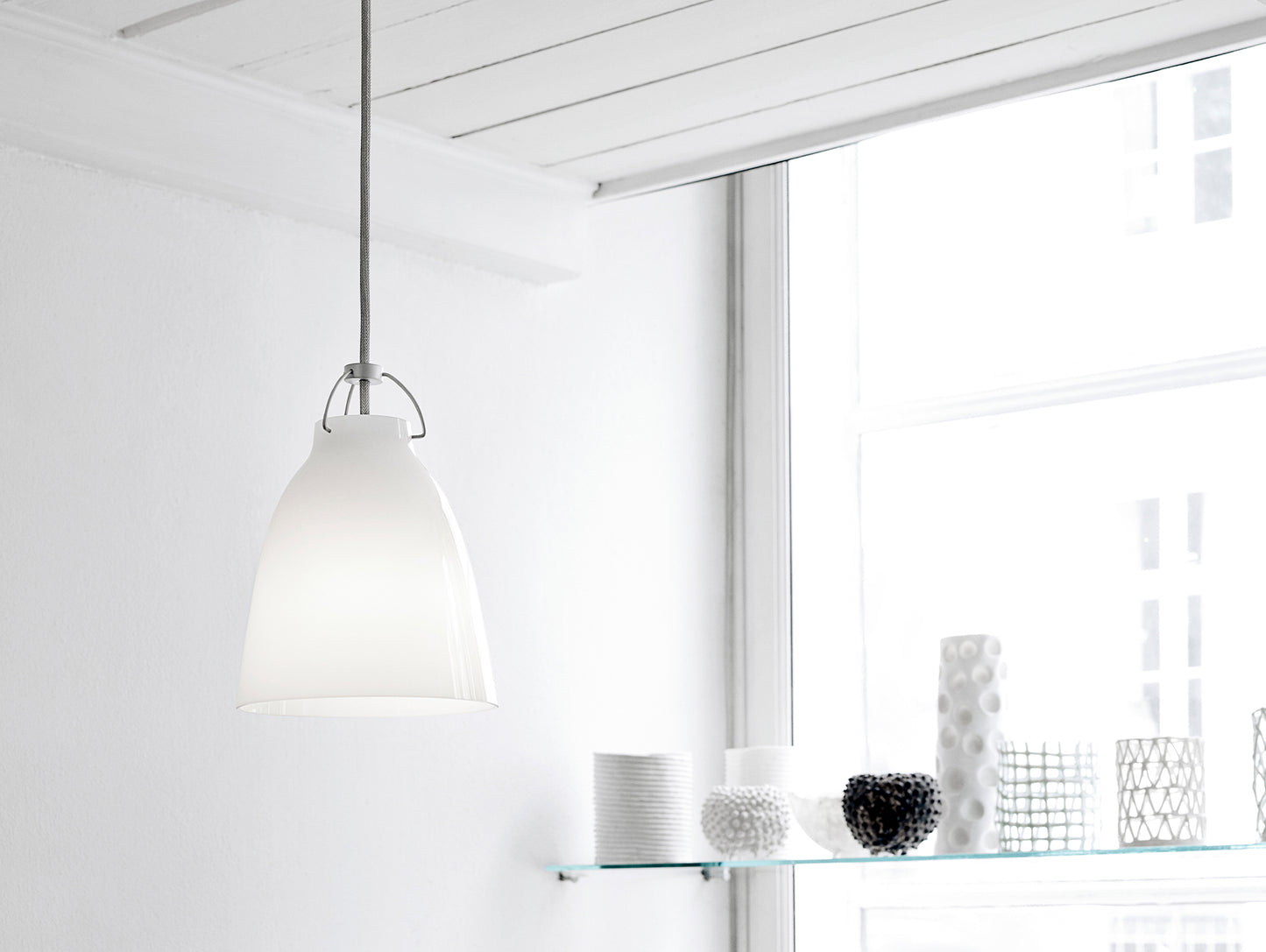 Caravaggio Pendant Light by Fritz Hansen - P1 / Opal Glass