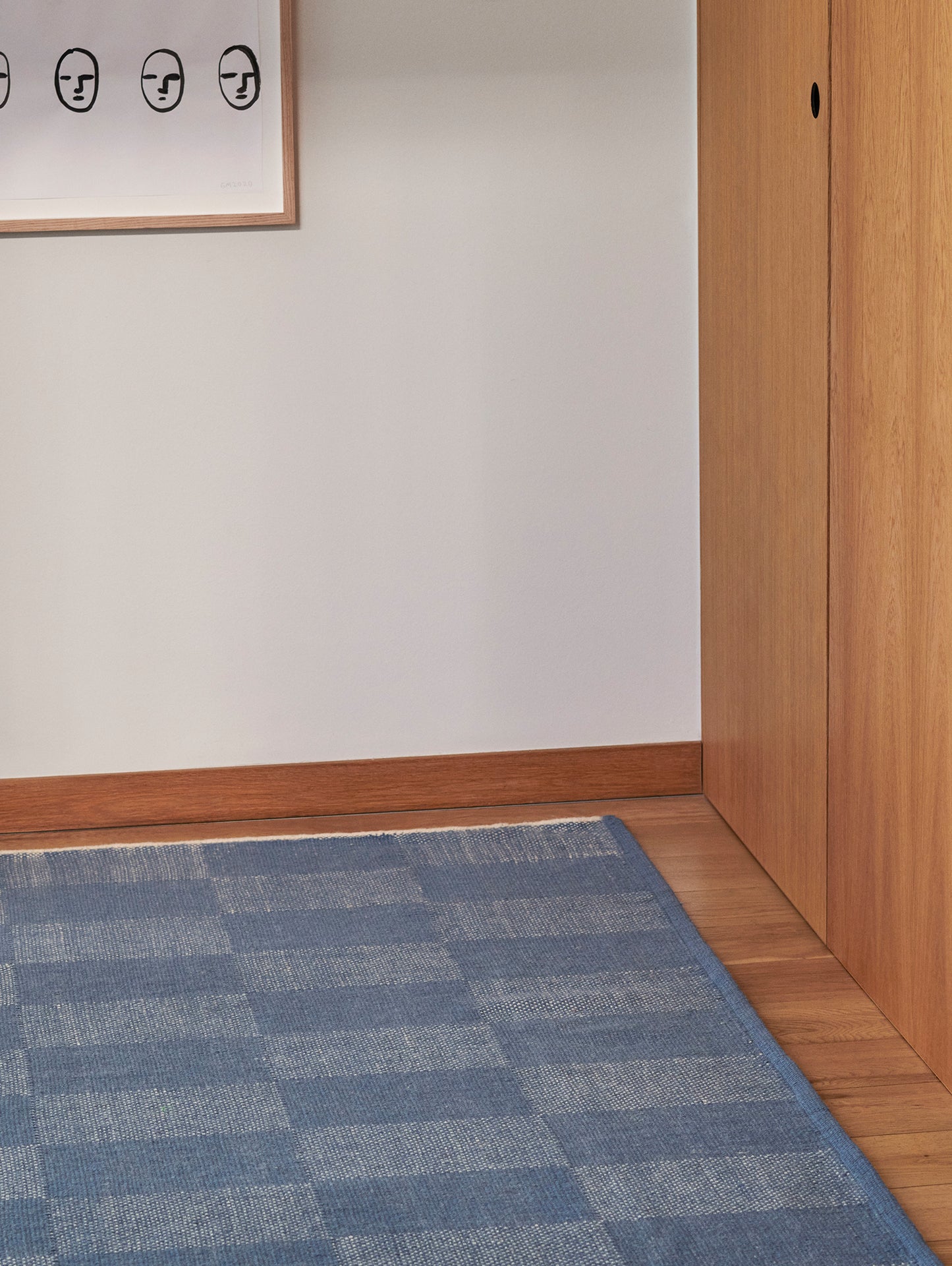 Check Rug by HAY - Light Blue
