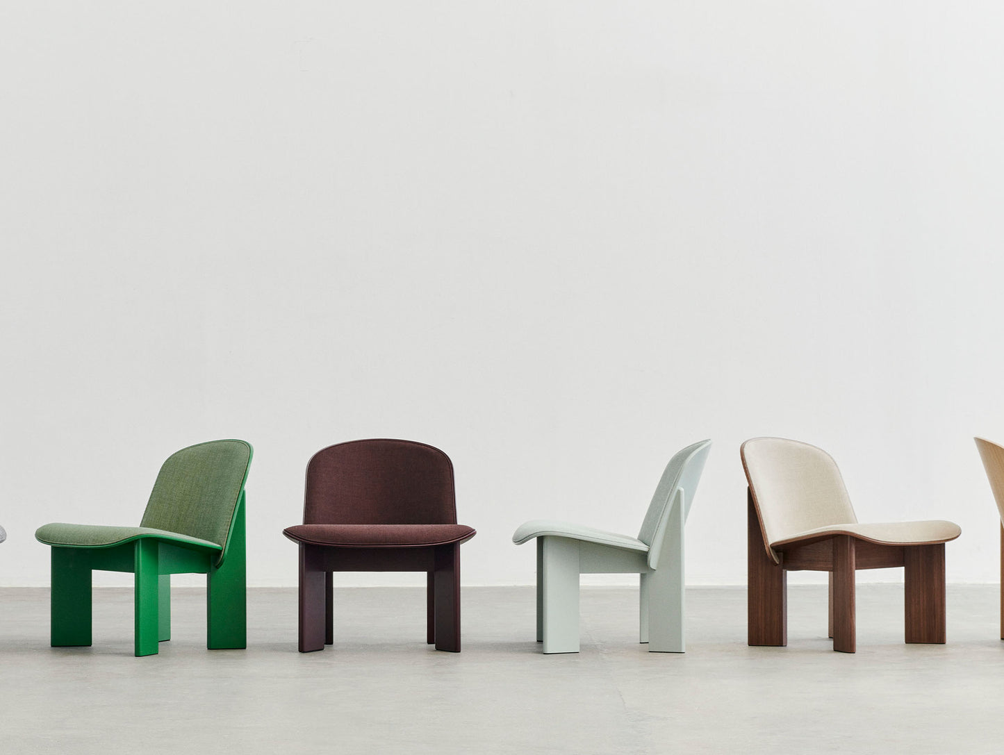 Chisel Lounge Chair (Front Upholstery) by HAY