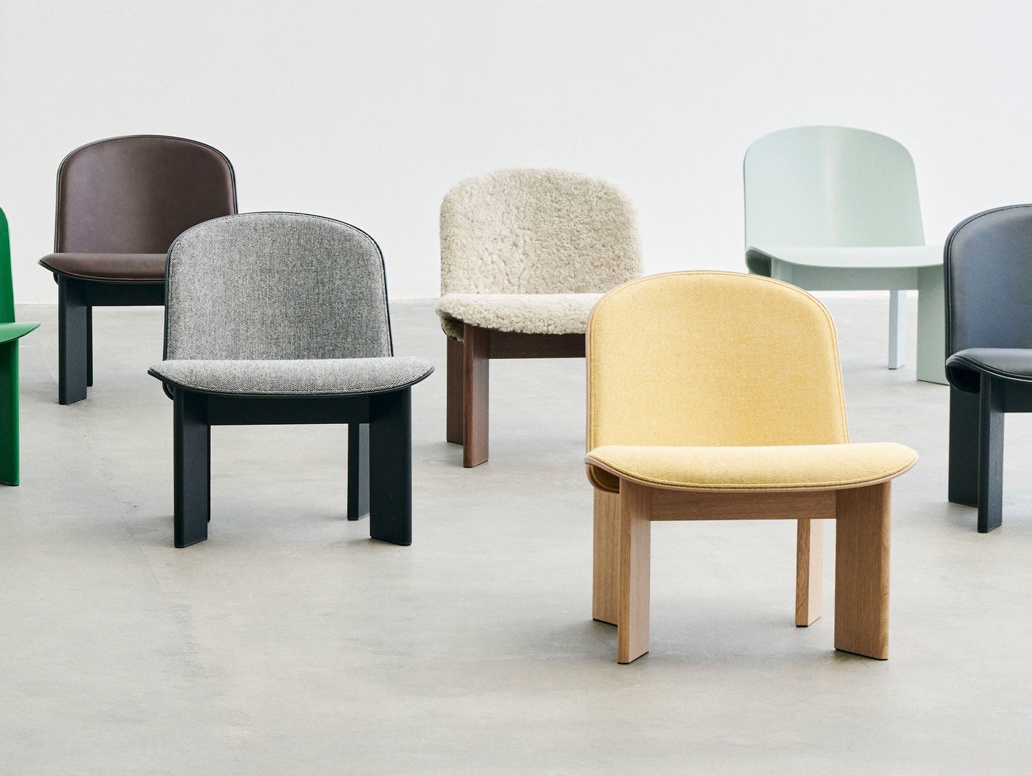 Chisel Lounge Chair (Front Upholstery) by HAY