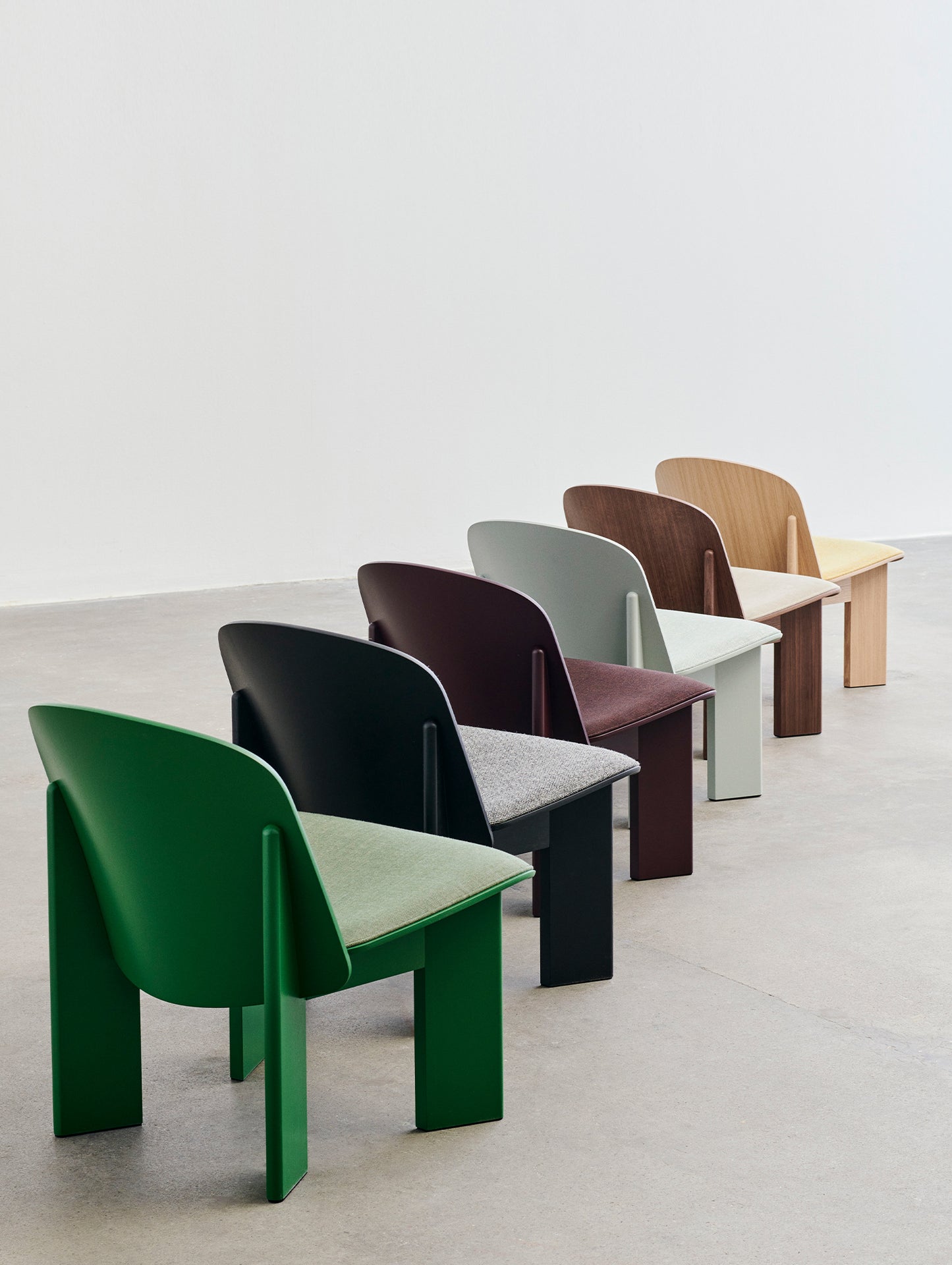 Chisel Lounge Chair (Front Upholstery) by HAY