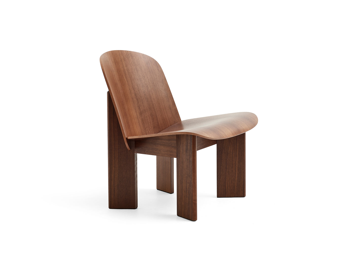 Chisel Lounge Chair by HAY - Lacquered Walnut