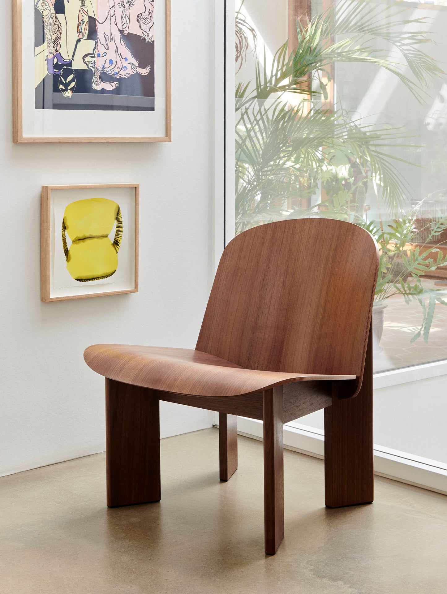 Chisel Lounge Chair by HAY - Lacquered Walnut