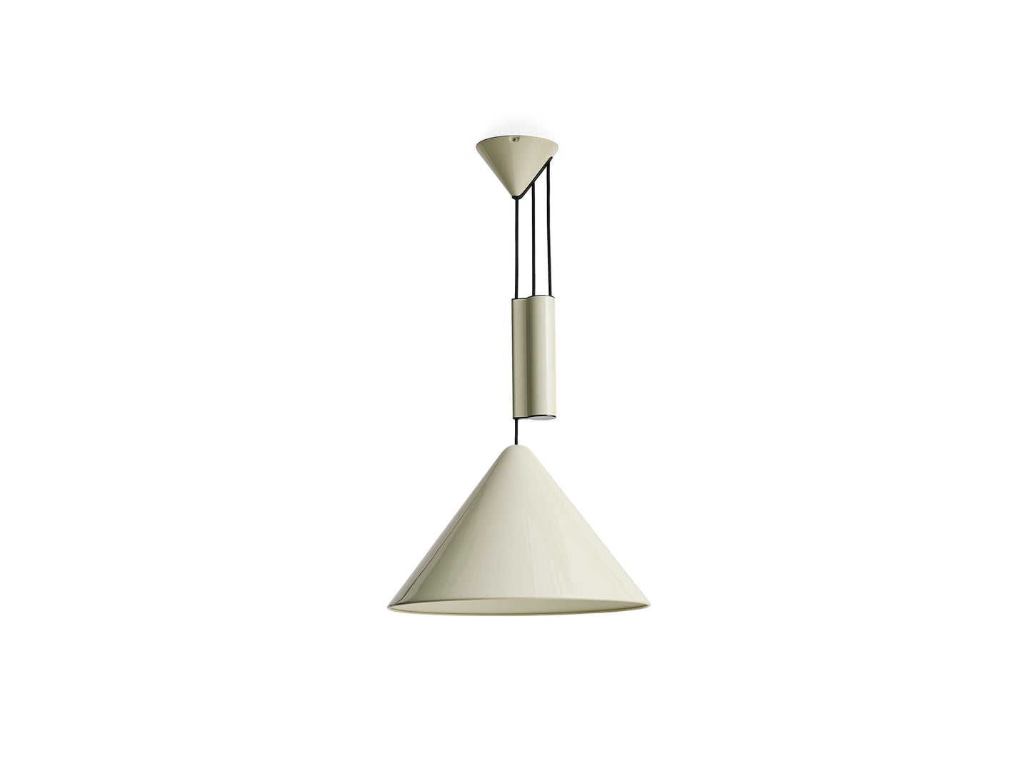 Compass Adjustable Pendant Lamp by HAY - Oyster White