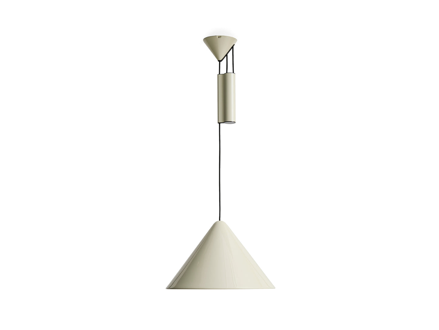 Compass Adjustable Pendant Lamp by HAY - Oyster White