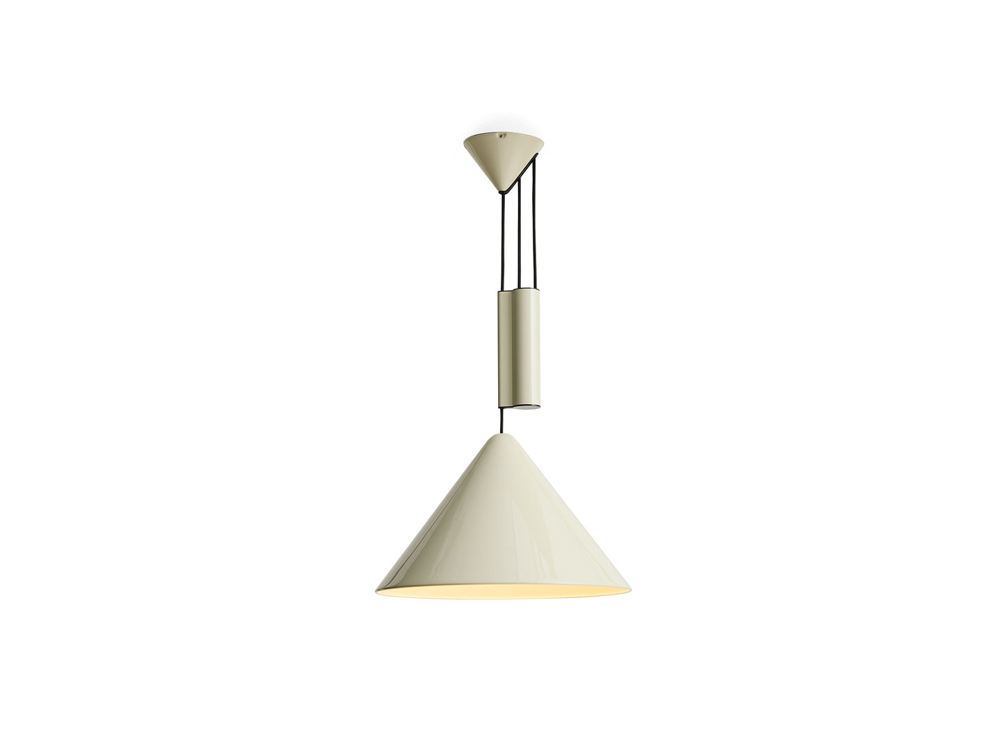 Compass Adjustable Pendant Lamp by HAY - Oyster White