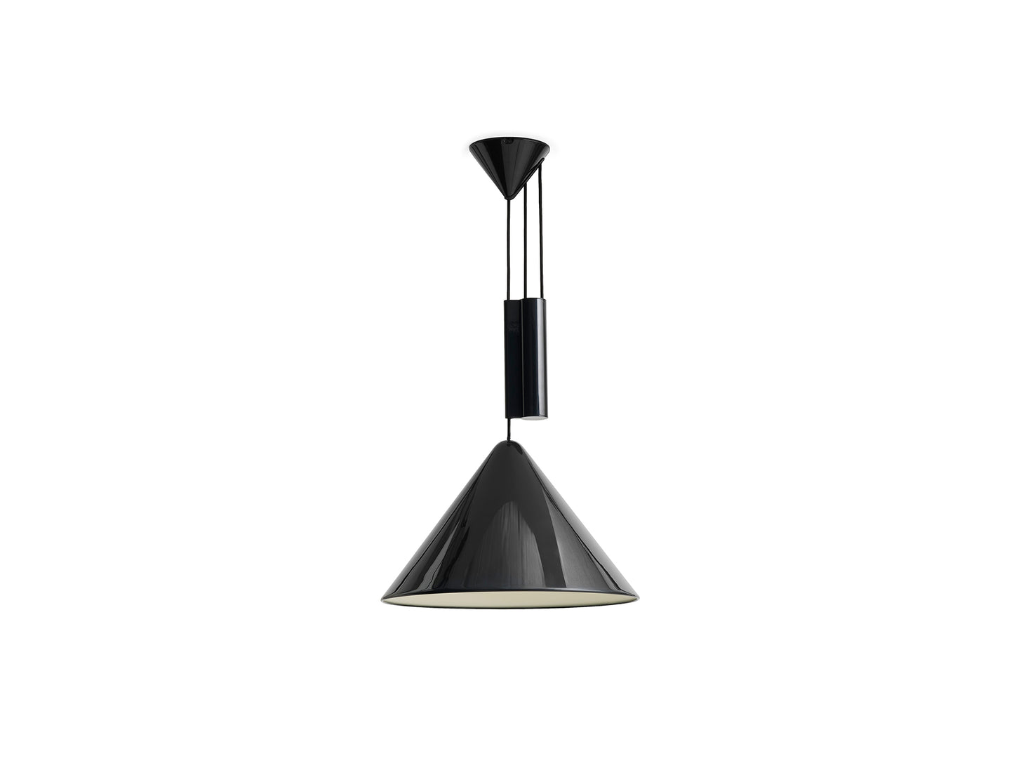 Compass Adjustable Pendant Lamp by HAY - Soft Black