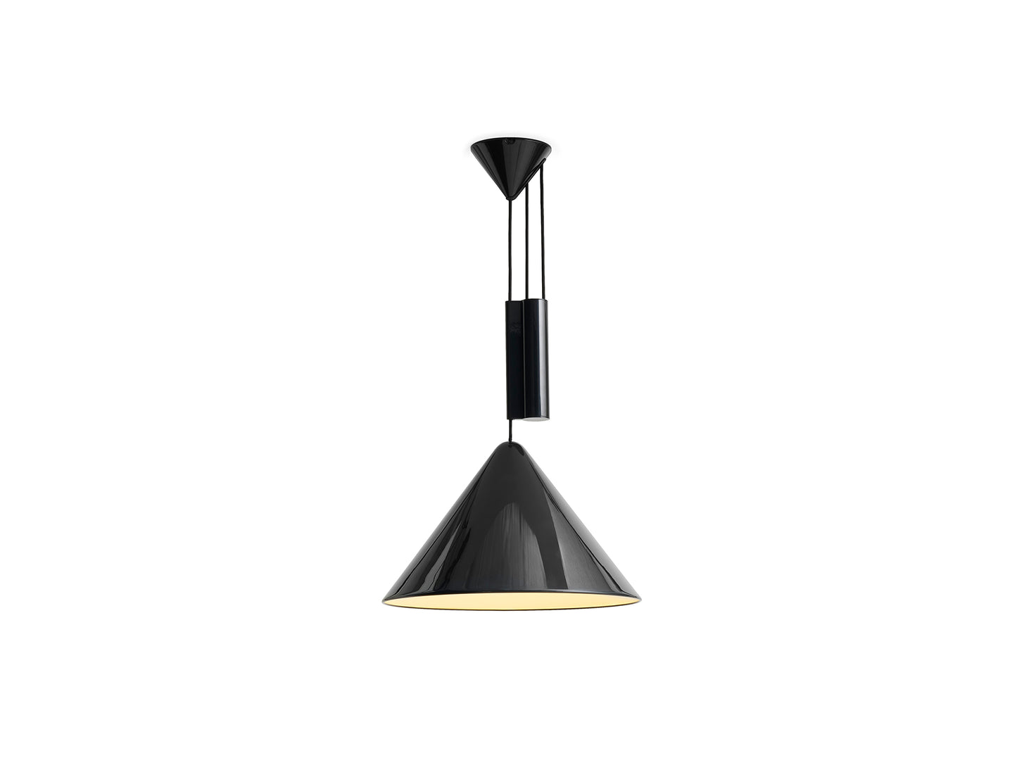 Compass Adjustable Pendant Lamp by HAY - Soft Black