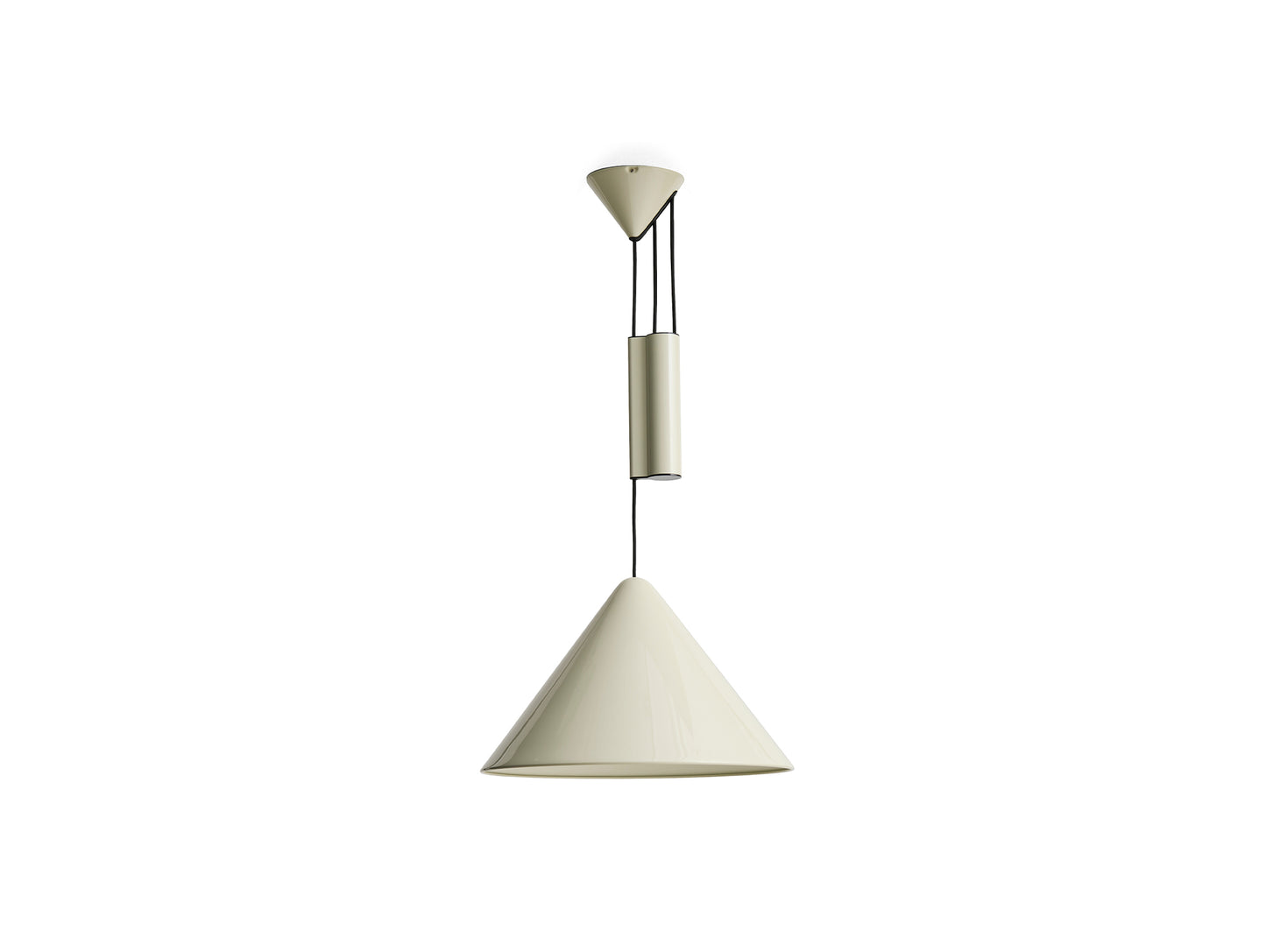 Compass Adjustable Pendant Lamp by HAY - Oyster White