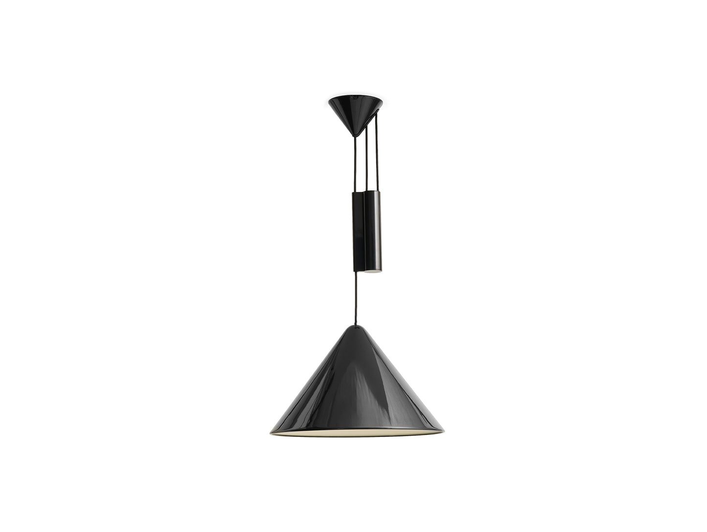 Compass Adjustable Pendant Lamp by HAY - Soft Black