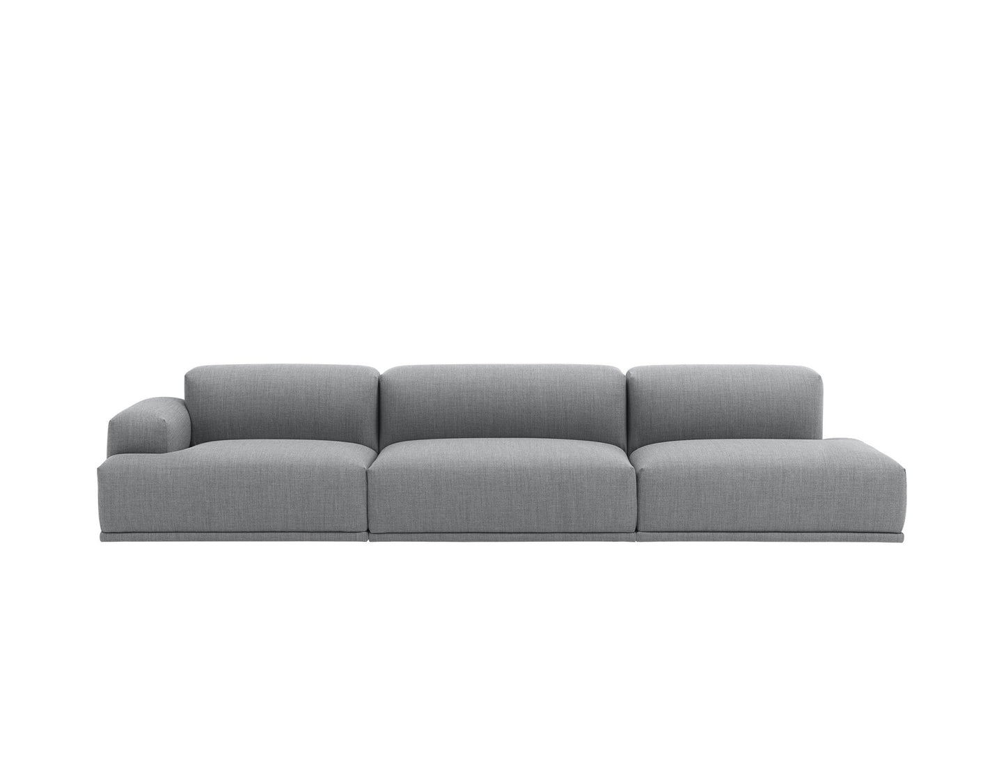 Connect 3-Seater Modular Sofa by Muuto - Configuration 5 / Left Armrest / Fiord 151