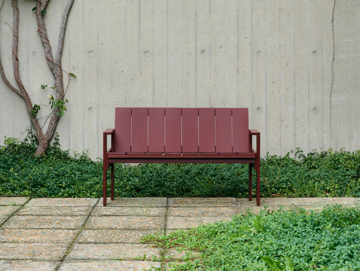 Crate Dining Bench by HAY - Iron Red