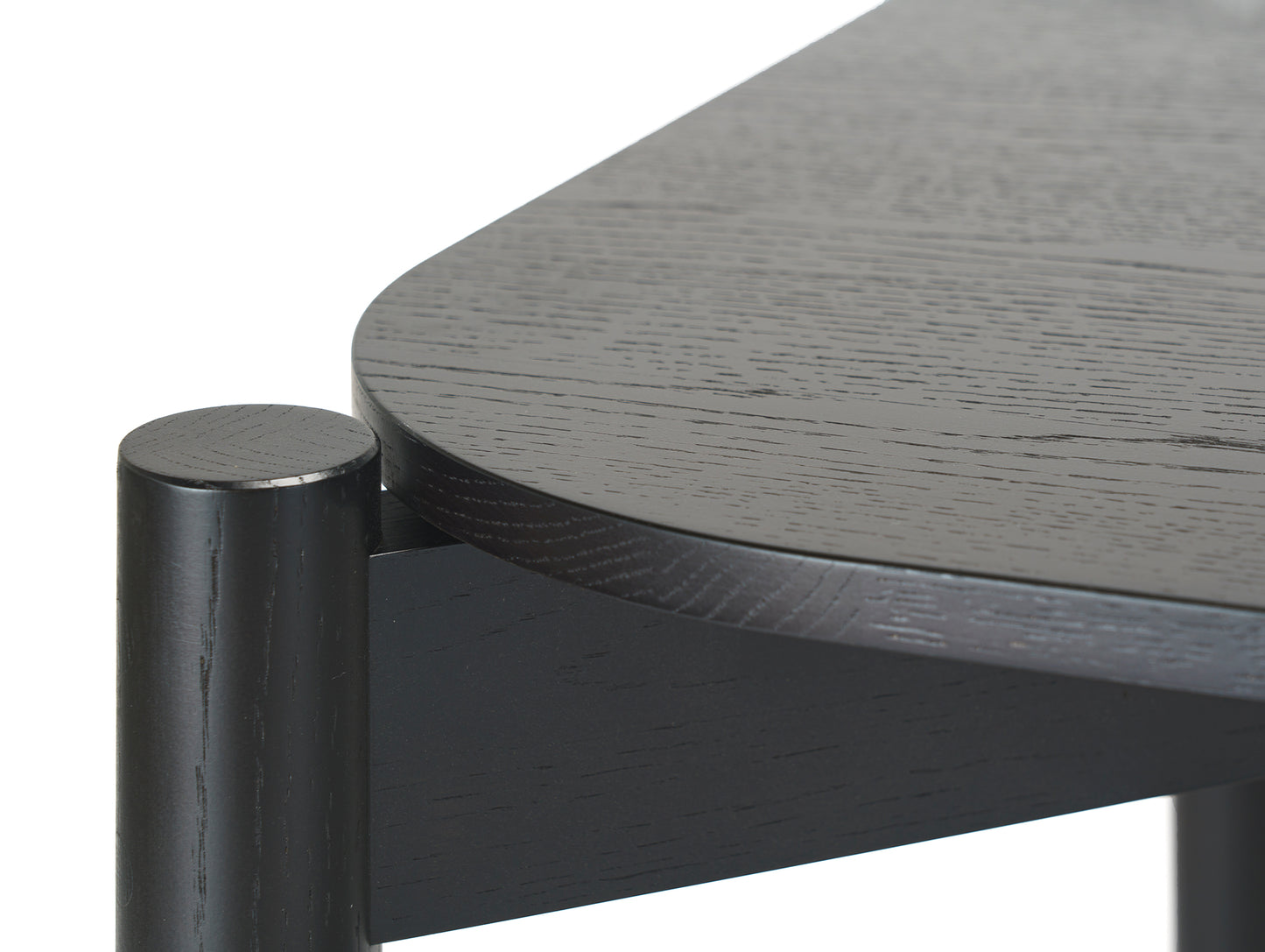 Castor Table by Karimoku New Standard - Black Lacquered Oak