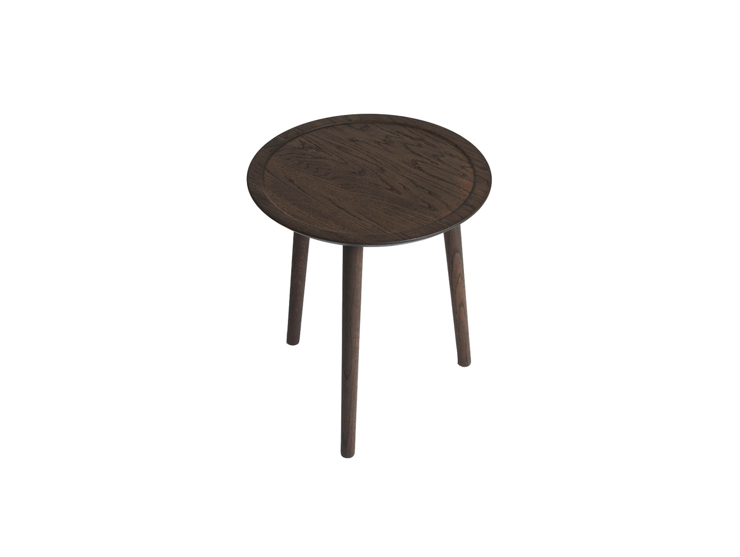 Dodona Coffee Table by Ro Collection - Diameter: 46 cm / Height: 51 cm / Smoked Oak