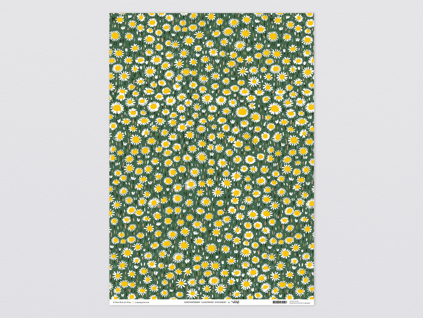 Daisies Wrapping Paper Paper by Wrap