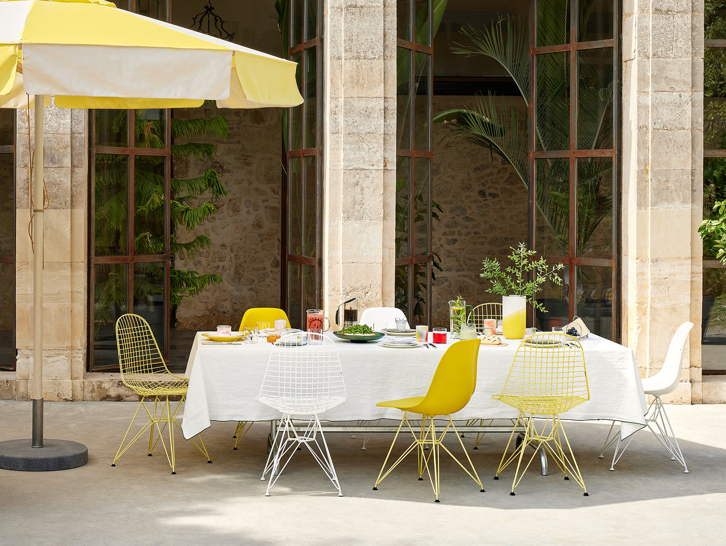 Eames DKR Wire Chair - New Colours by Vitra / Citron Powder-Coated Steel