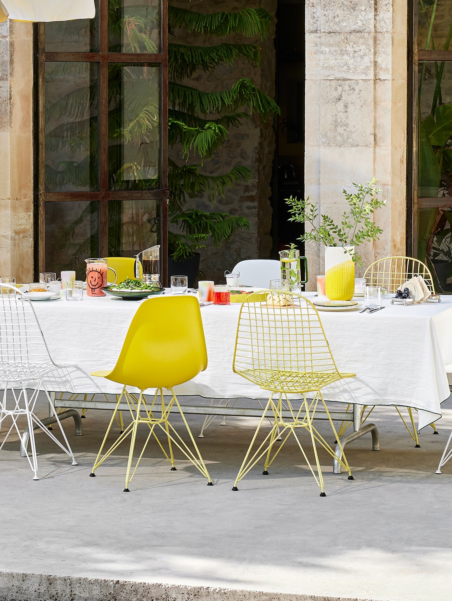 Eames DKR Wire Chair - New Colours by Vitra / Citron Powder-Coated Steel