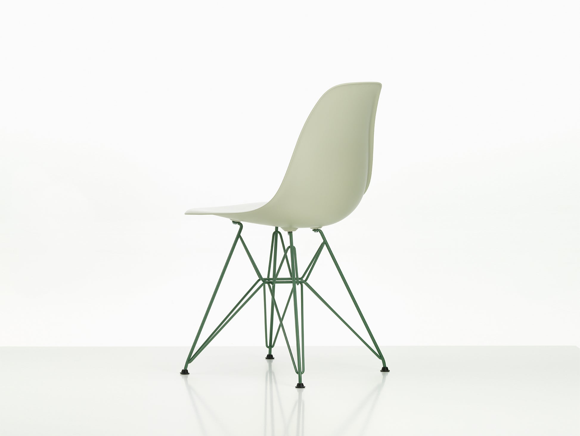 Eames DSR Plastic Side Chair by Vitra - Pebble 11 Seat / Eames Sea Foam Green 30 Base