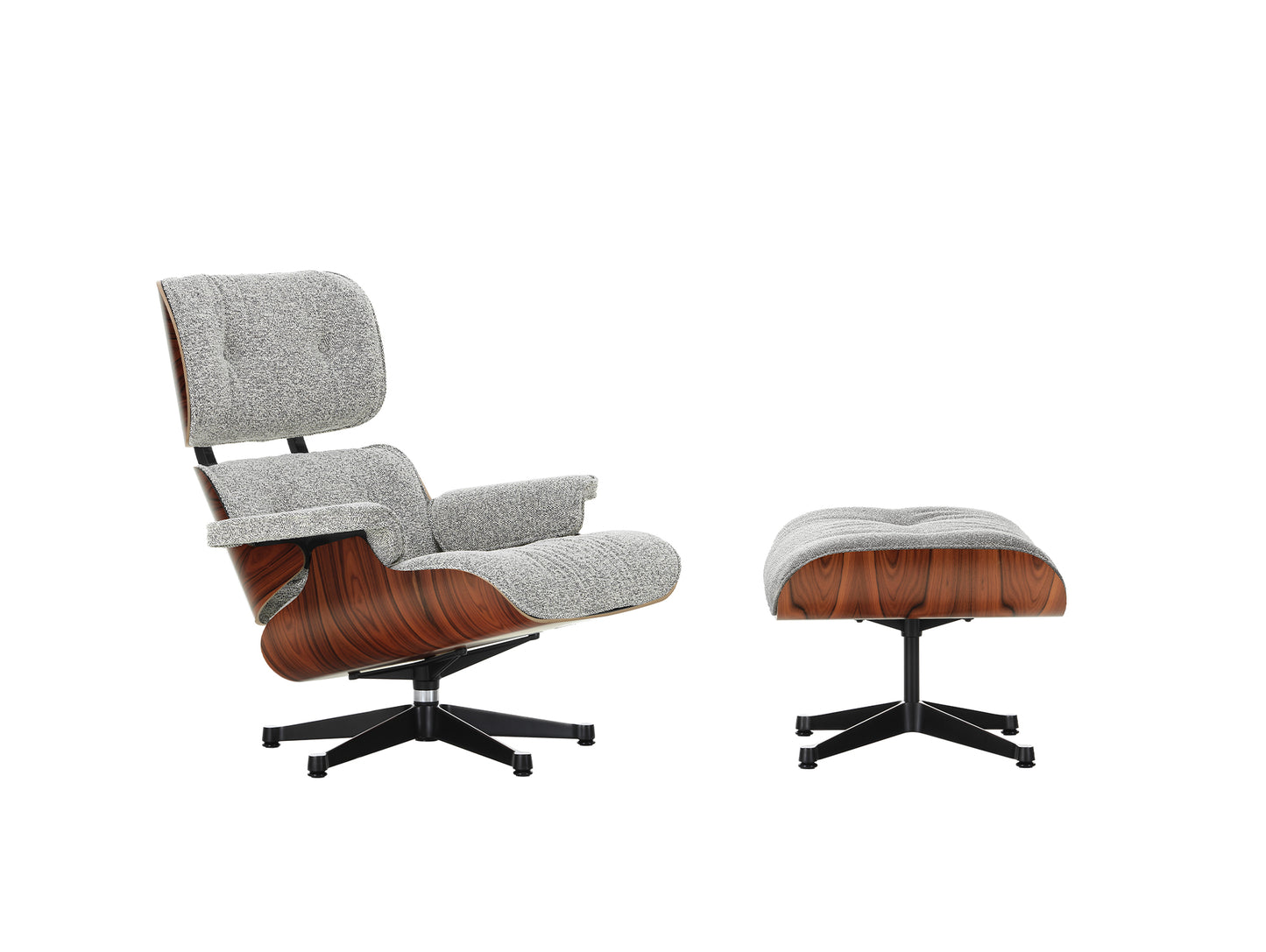 Eames Lounge Chair by Vitra - Santos palisander / 10 Salt’n Pepper