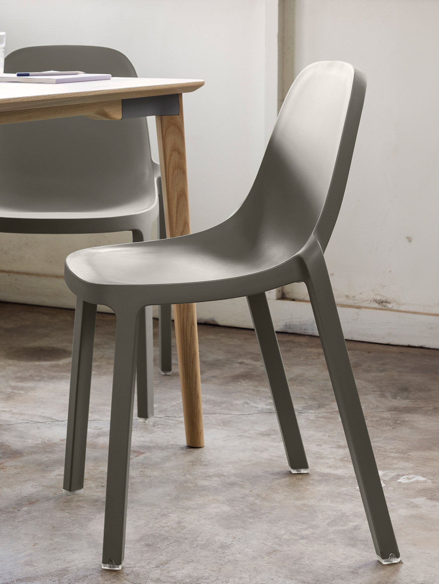 Emeco  Broom Stacking Chair - Light Grey