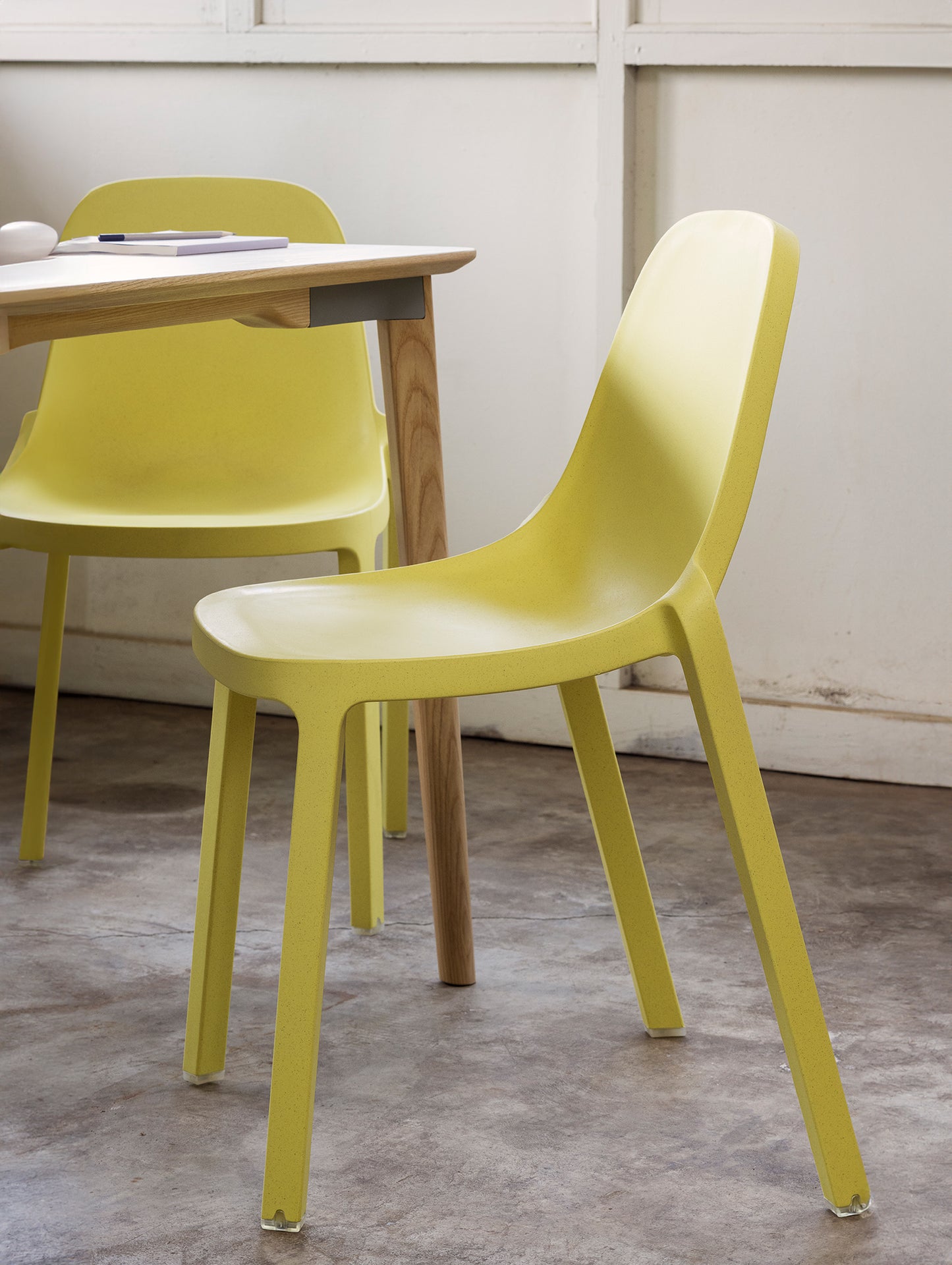 Emeco Broom Stacking Chair - Butter Yellow