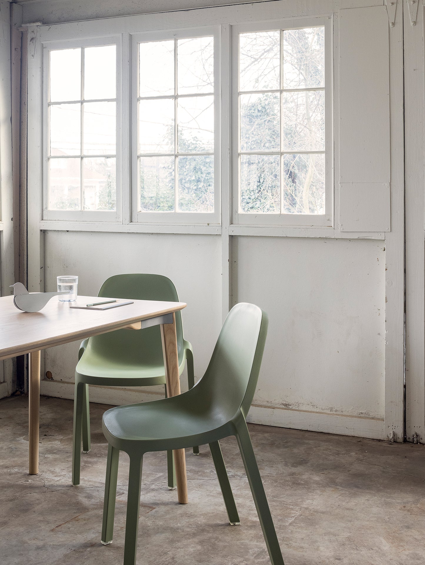 Emeco Broom Stacking Chair - Sage Green