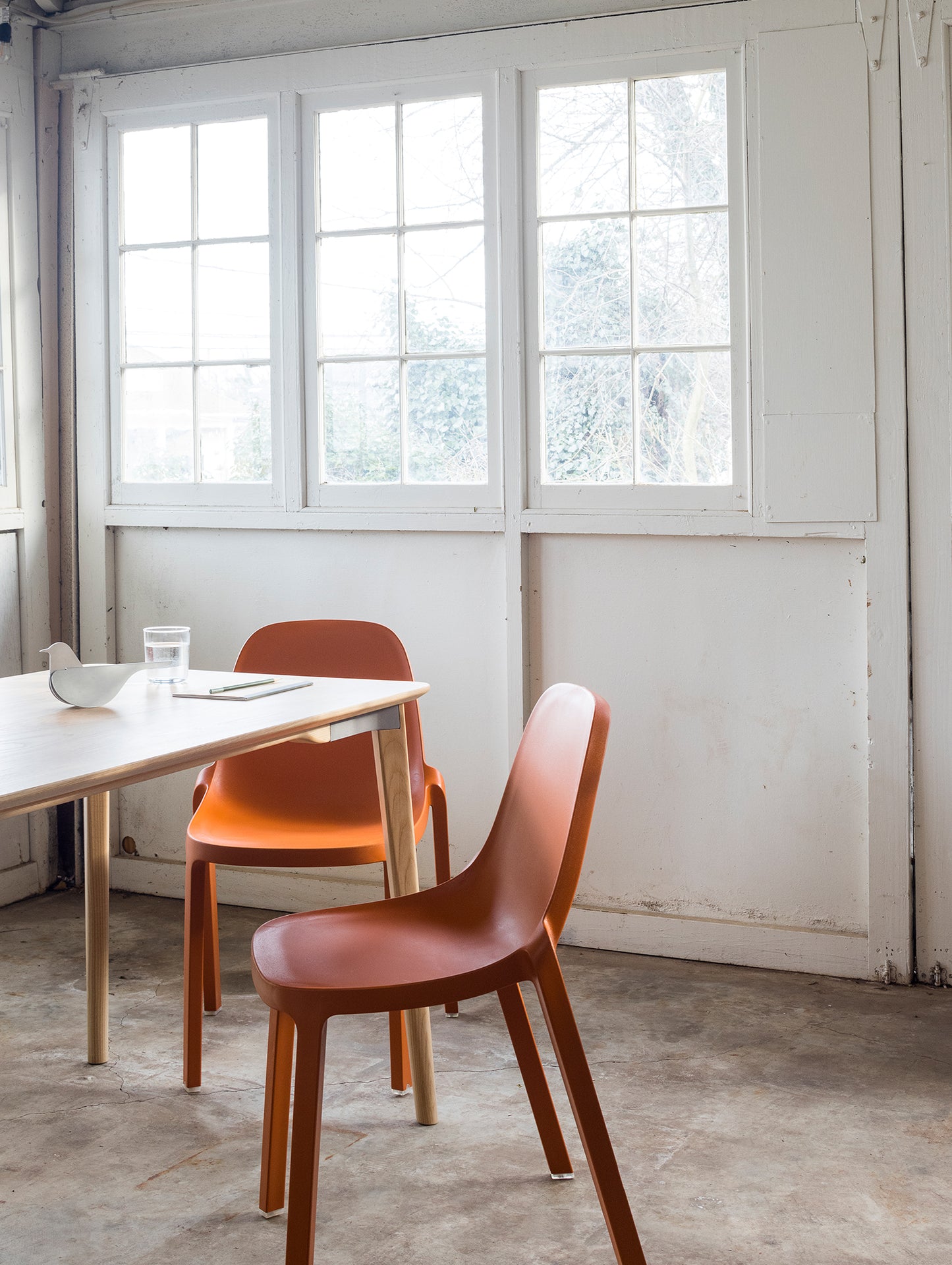 Emeco  Broom Stacking Chair by Emeco - Terracotta Orange