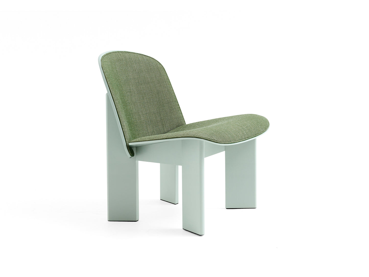 Chisel Lounge Chair (Front Upholstery) by HAY - Eucalyptus Lacquered Beech / Canvas 2 926